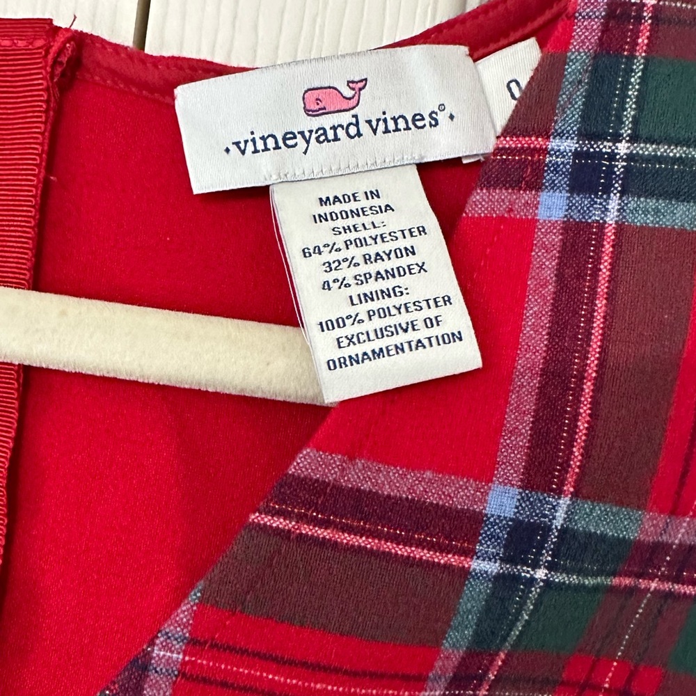 👗 RED PLAID DRESS ♦️ - Picture 3 of 3